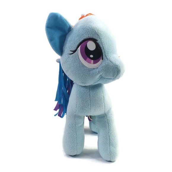 Hasbro 2012 My Little Pony Rainbow Dash Blue Multicolor Stuffed Plush Toy 11" - Picture 5 of 14